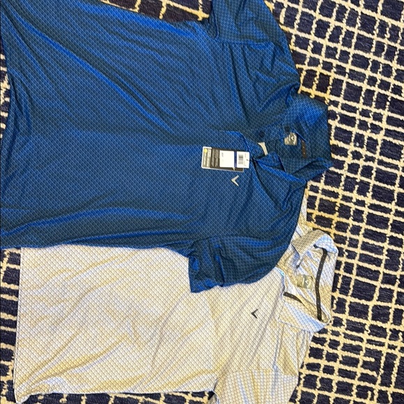 Callaway Other - Men's Blue and White Polo Shirts